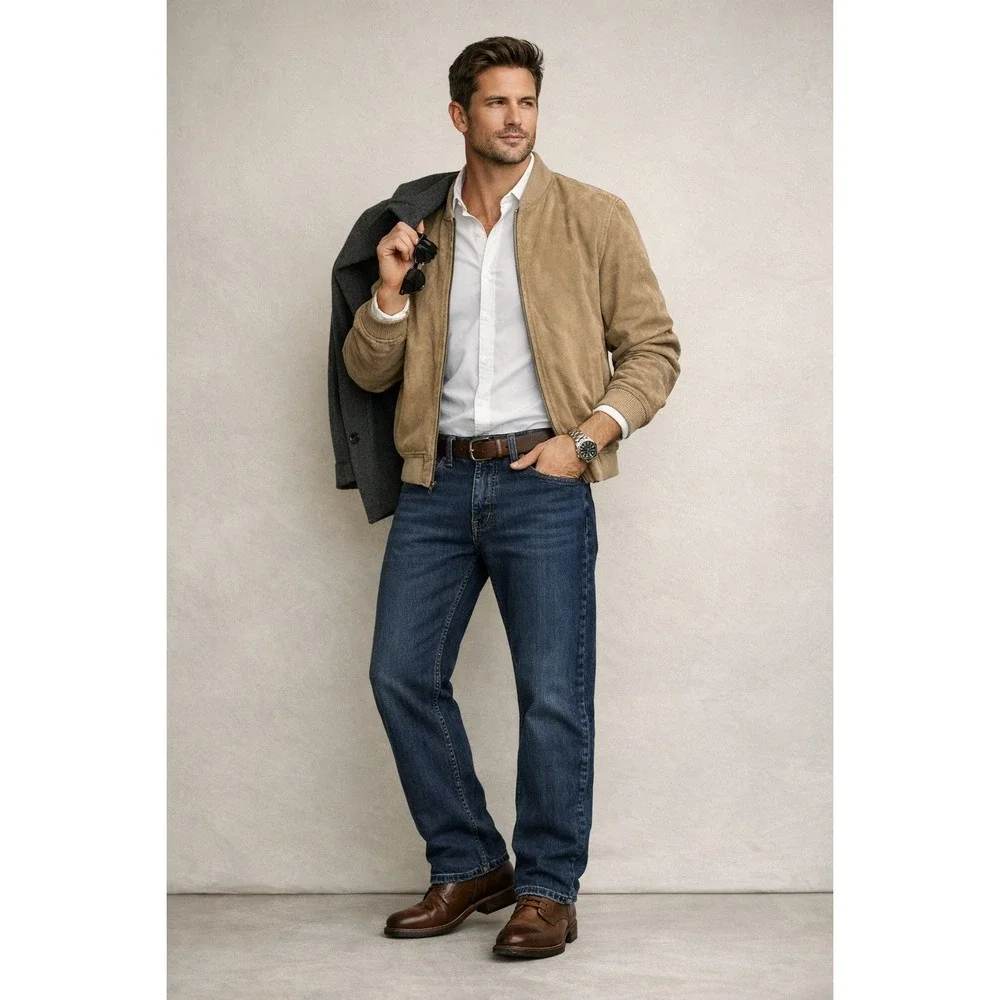 Lucky Brand Jeans Mens 33x30‎ Dark Wash 329 Classic Straight Casual Preppy